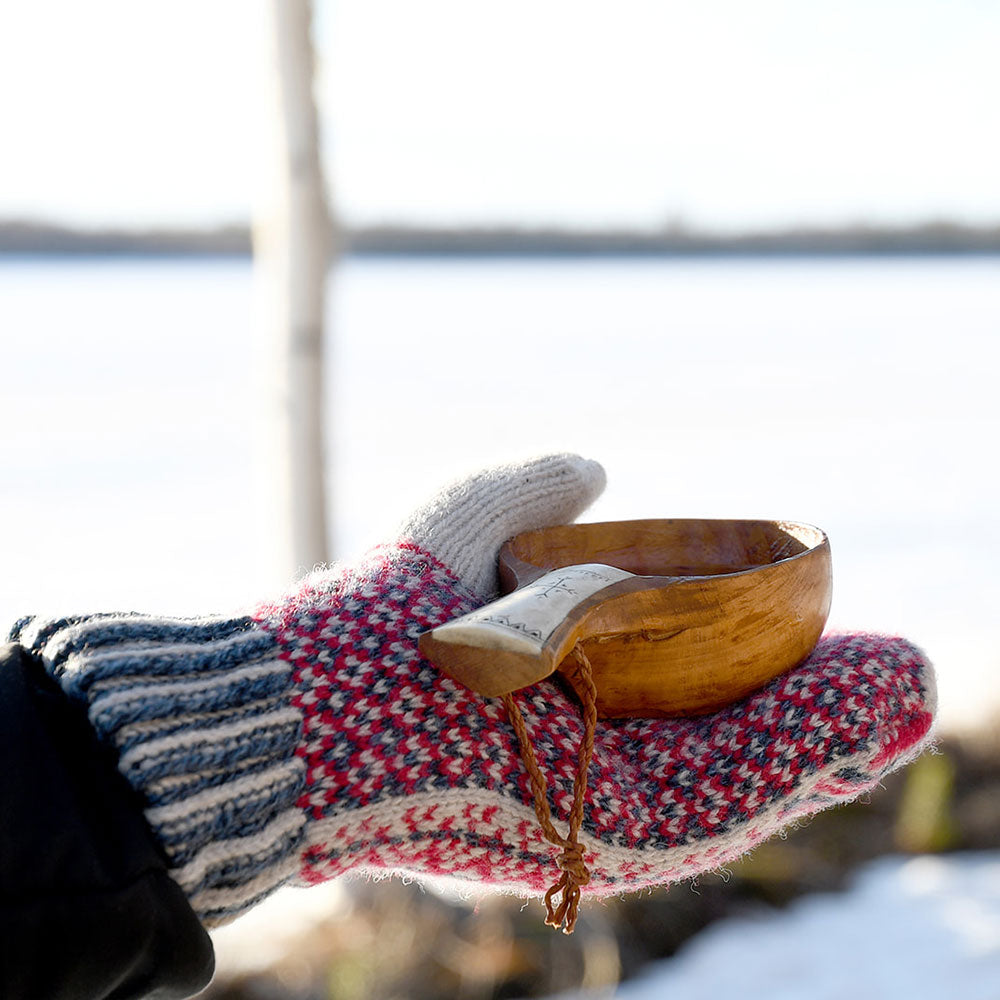 Double Wool Mittens - 100% Merino - Lycksele (Adults)