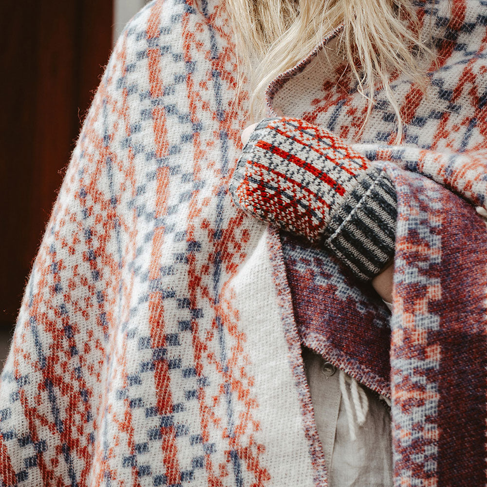 Jacquard Knit Hand Warmers - 100% Merino - Lycksele (Adults)