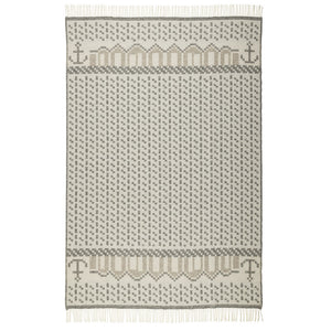 Jacquard Woven Throw - 100% Wool - Skaftö (200x130cm)