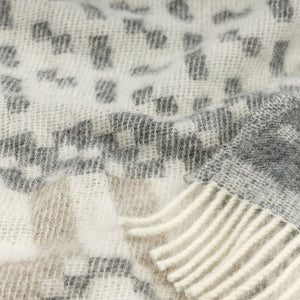 Jacquard Woven Throw - 100% Wool - Skaftö (200x130cm)