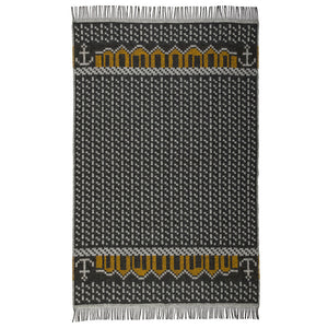 Jacquard Woven Throw - 100% Wool - Skaftö (200x130cm)