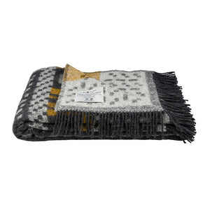 Jacquard Woven Throw - 100% Wool - Skaftö (200x130cm)