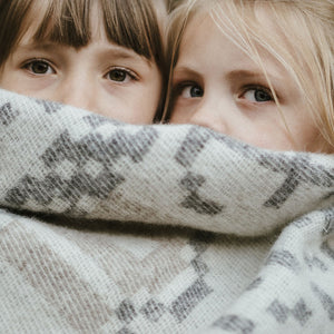 Jacquard Woven Throw - 100% Wool - Skaftö (200x130cm)