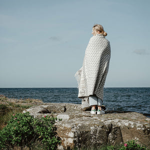 Jacquard Woven Throw - 100% Wool - Skaftö (200x130cm)