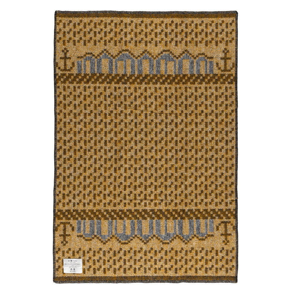 Jacquard Woven Blanket - 100% Wool - Skaftö (130x90cm)
