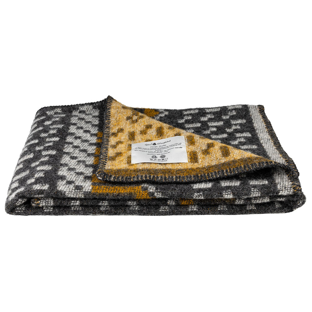 Jacquard Woven Blanket - 100% Wool - Skaftö (130x90cm)