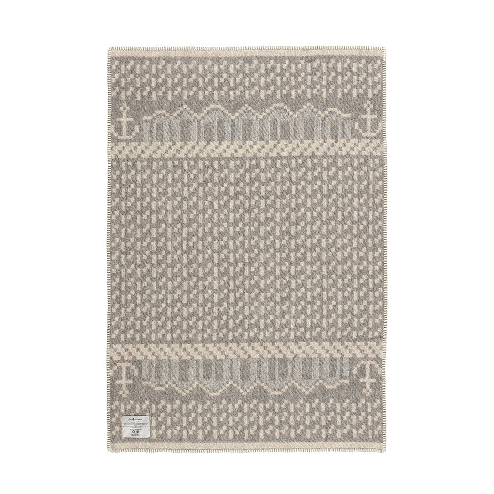 Jacquard Woven Blanket - 100% Wool - Skaftö (130x90cm)