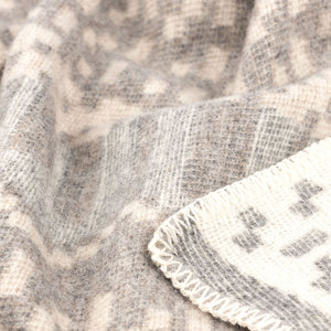 Jacquard Woven Blanket - 100% Wool - Skaftö (130x90cm)