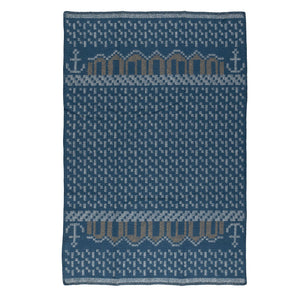 Jacquard Woven Blanket - 100% Wool - Skaftö (130x90cm)