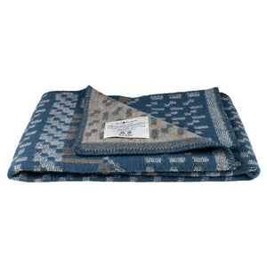 Jacquard Woven Blanket - 100% Wool - Skaftö (130x90cm)