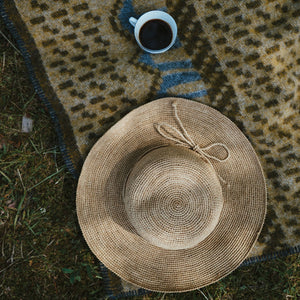 Jacquard Woven Blanket - 100% Wool - Skaftö (130x90cm)