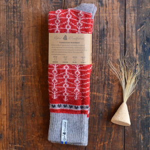 Long Woollen Rag Socks - Recycled Lambswool - Ekshärad (Adults 38-41)