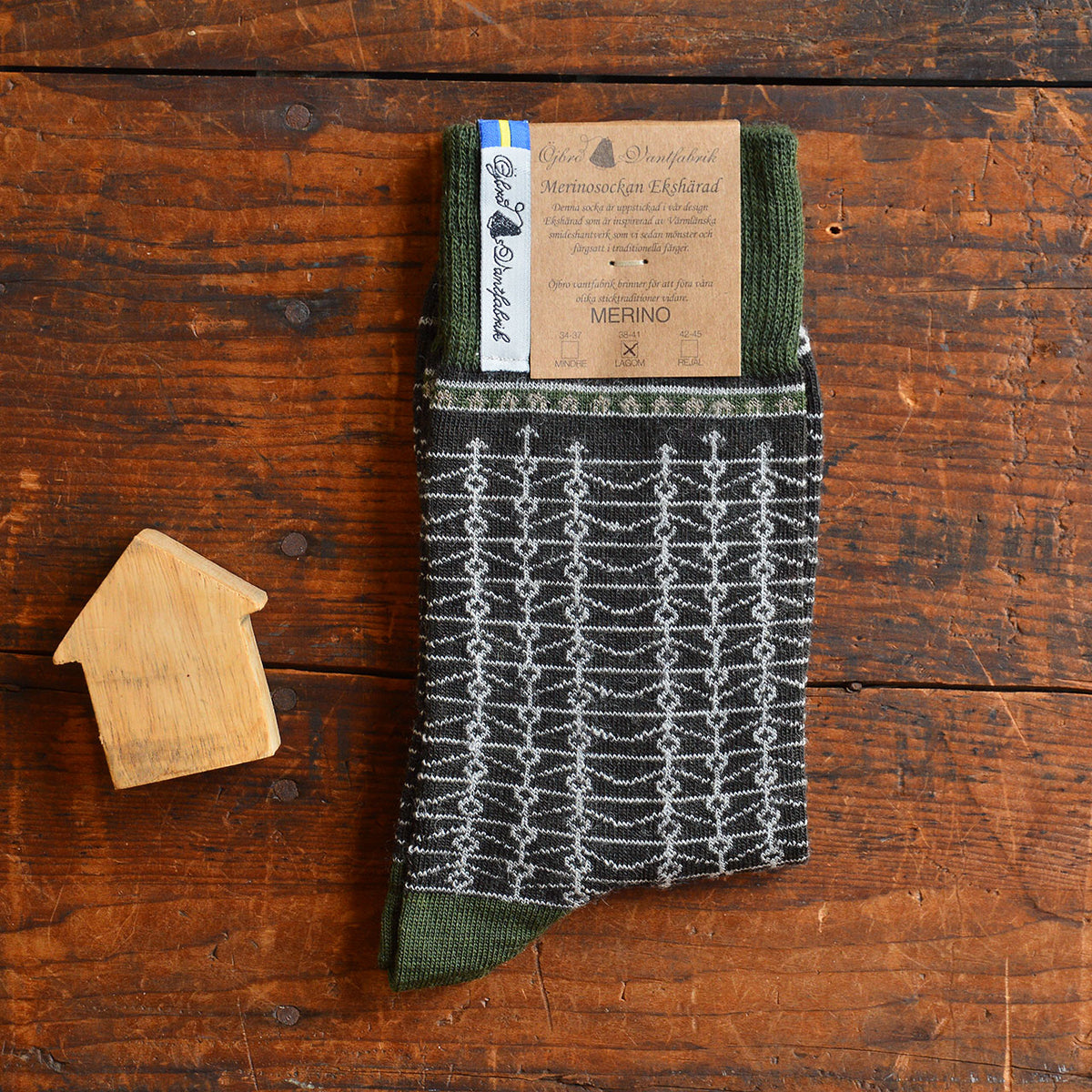 Jacquard Knit Socks - Merino Wool - Ekshärad (Adults 38-45)