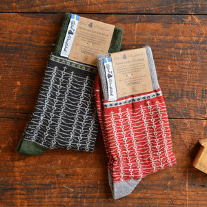 Jacquard Knit Socks - Merino Wool - Ekshärad (Adults 38-45)