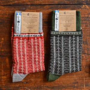 Jacquard Knit Socks - Merino Wool - Ekshärad (Adults 38-45)
