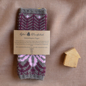 Jacquard Knit Hand Warmers - 100% Merino - Fager (Adults)