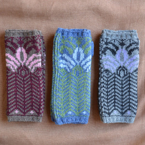 Jacquard Knit Hand Warmers - 100% Merino - Fager (Adults)