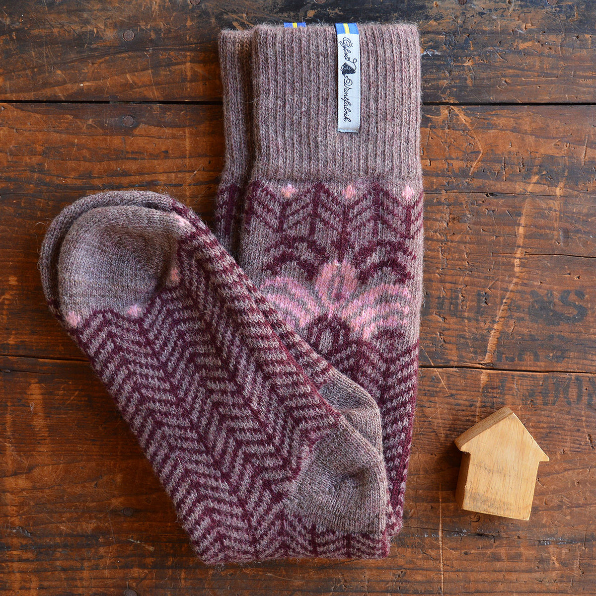 Long Woollen Rag Socks - Recycled Lambswool - Fager (Adults 38-41)