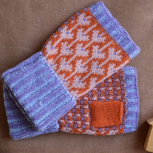 Jacquard Knit Hand Warmers - 100% Merino - Fästfolk (Adults)