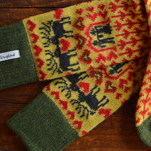 Long Woollen Rag Socks - Recycled Lambswool - Fästfolk (Adults 38-41)