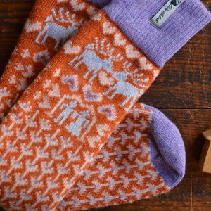 Long Woollen Rag Socks - Recycled Lambswool - Fästfolk (Adults 38-41)