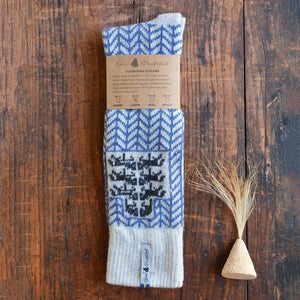 Long Woollen Rag Socks - Recycled Lambswool - Gotland (Adults 38-41)