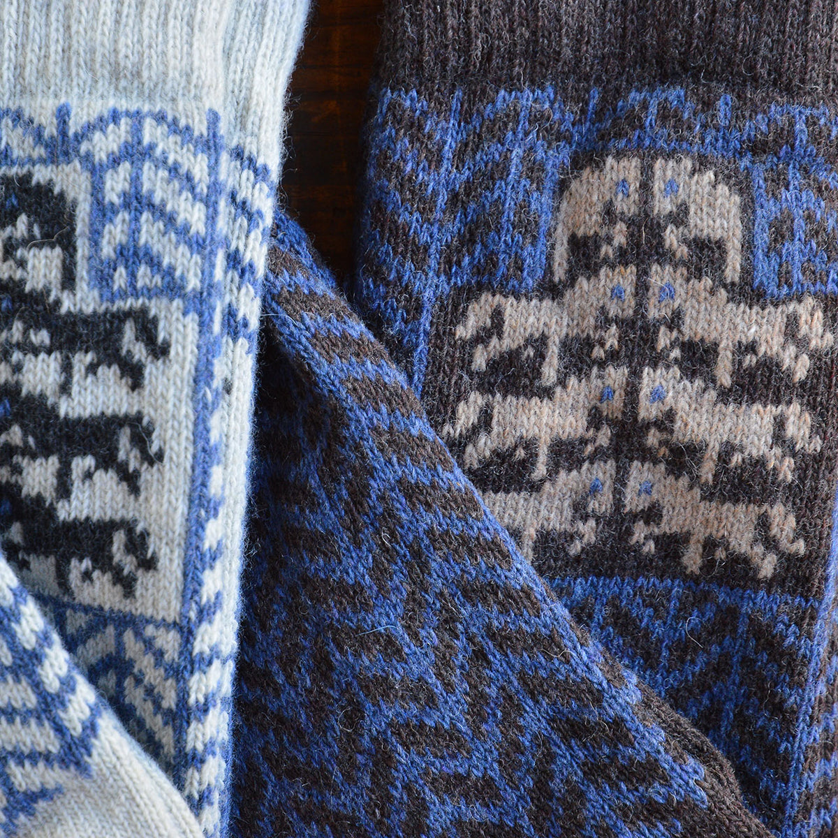 Long Woollen Rag Socks - Recycled Lambswool - Gotland (Adults 38-41)