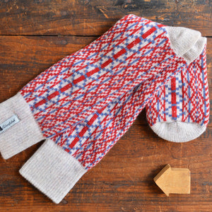 Long Woollen Rag Socks - Recycled Lambswool - Lycksele (Adults 38-41)