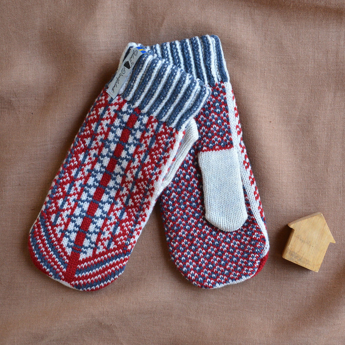 Double Wool Mittens - 100% Merino - Lycksele (Adults)