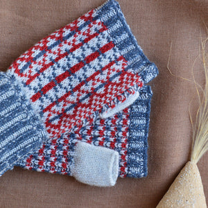 Jacquard Knit Hand Warmers - 100% Merino - Lycksele (Adults)