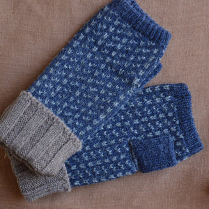 Jacquard Knit Hand Warmers - 100% Merino - Skaftö (Adults)