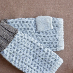 Jacquard Knit Hand Warmers - 100% Merino - Skaftö (Adults)