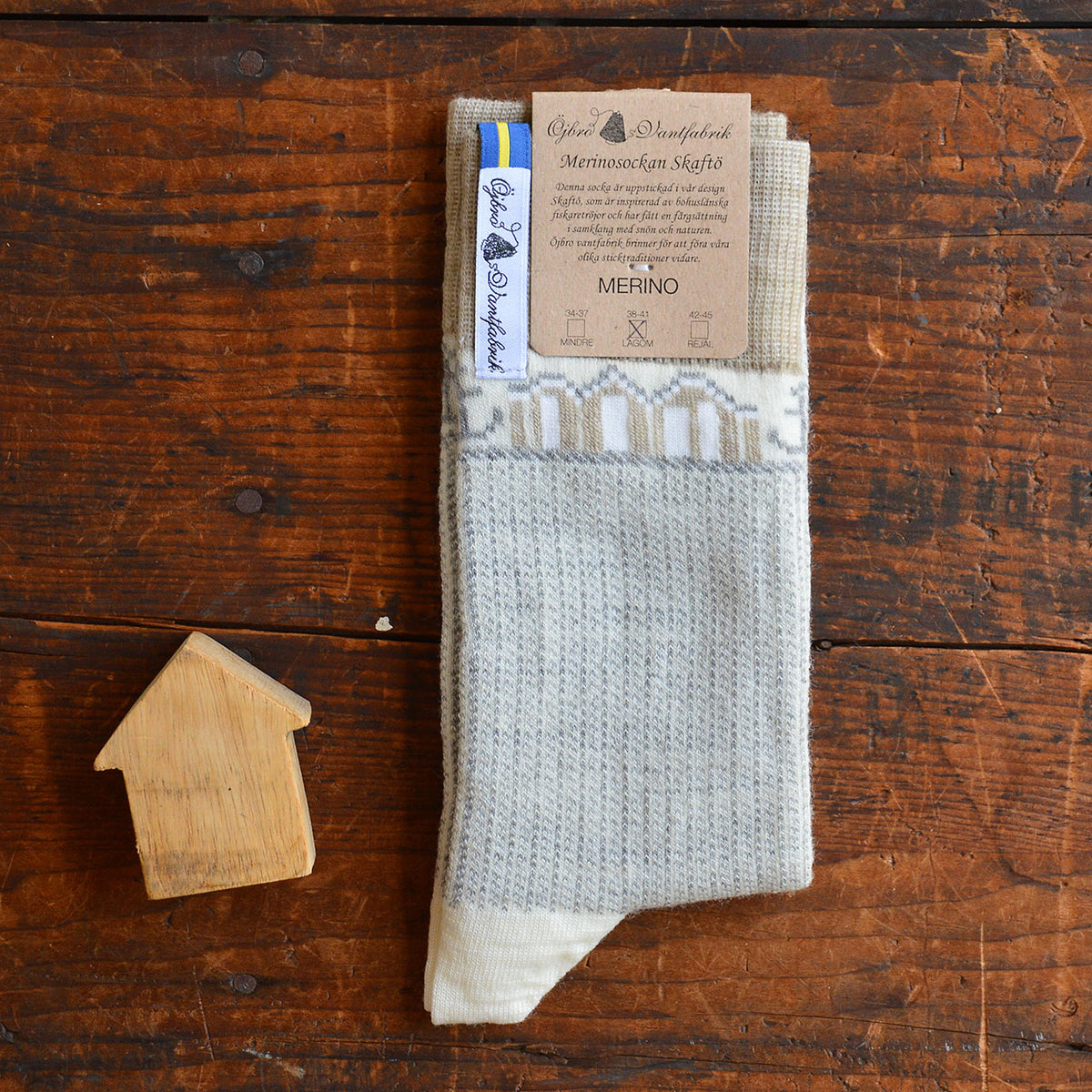 Jacquard Knit Socks - Merino Wool - Skaftö (Adults 38-45)