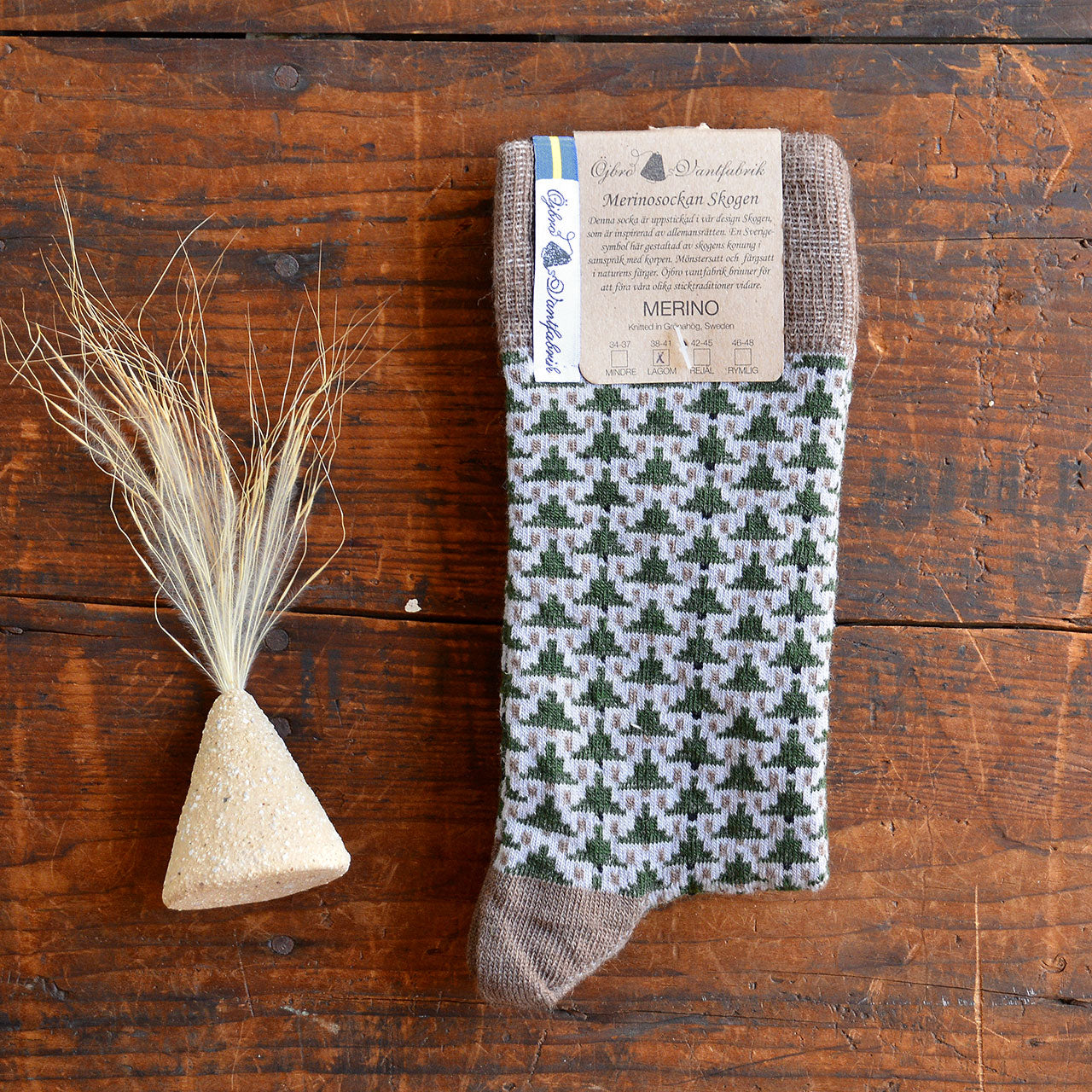 Jacquard Knit Socks - Merino Wool - Skogen (Adults 38-45)