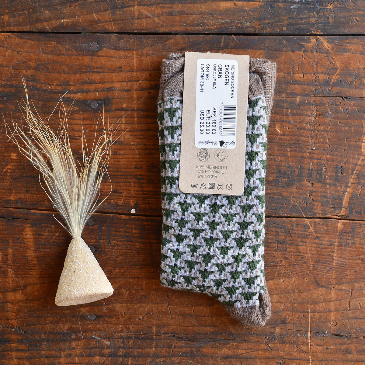 Jacquard Knit Socks - Merino Wool - Skogen (Adults 38-45)