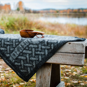 Jacquard Woven Seat Pad - 100% Wool - Futhark (43x43cm)