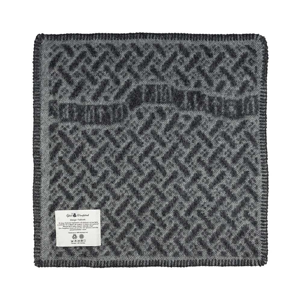 Jacquard Woven Seat Pad - 100% Wool - Futhark (43x43cm)