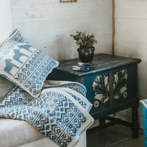 Jacquard Woven Cushion Cover - 100% Wool - Darlana (50x50cm)