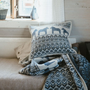 Jacquard Woven Cushion Cover - 100% Wool - Darlana (50x50cm)