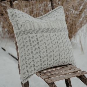 Jacquard Woven Cushion Cover - 100% Wool - Skaftö (50x50cm)