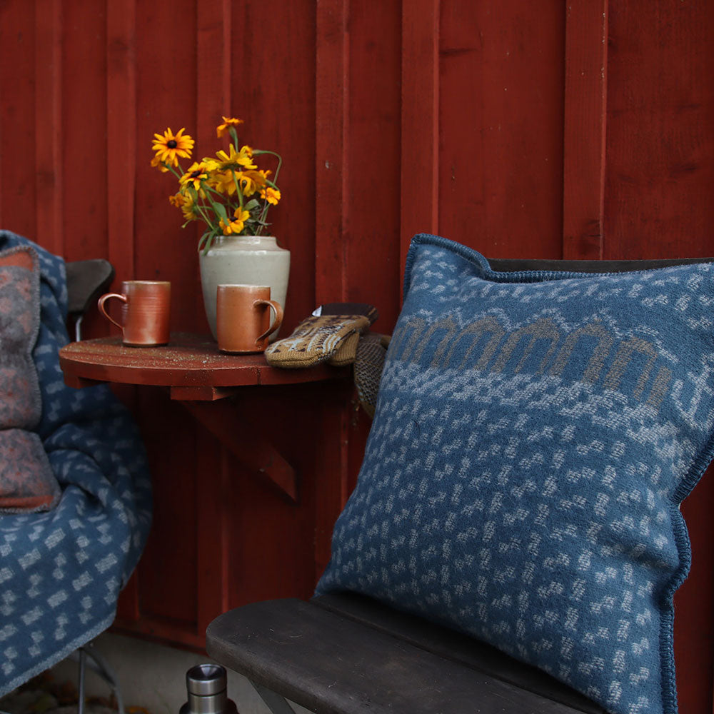 Jacquard Woven Cushion Cover - 100% Wool - Skaftö (50x50cm)