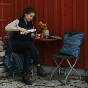 Jacquard Woven Cushion Cover - 100% Wool - Skaftö (50x50cm)