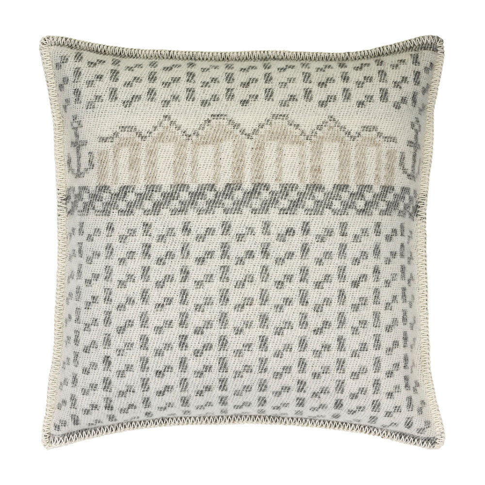 Jacquard Woven Cushion Cover - 100% Wool - Skaftö (50x50cm)