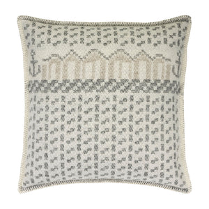 Jacquard Woven Cushion Cover - 100% Wool - Skaftö (50x50cm)