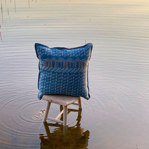 Jacquard Woven Cushion Cover - 100% Wool - Skaftö (50x50cm)