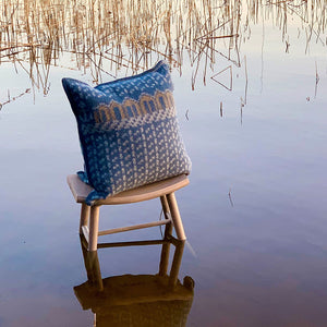 Jacquard Woven Cushion Cover - 100% Wool - Skaftö (50x50cm)