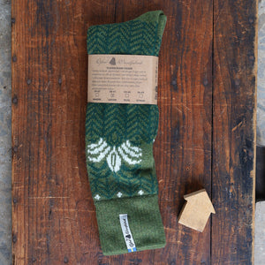 Long Woollen Rag Socks - Recycled Lambswool - Fager (Adults 34-41)
