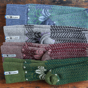 Long Woollen Rag Socks - Recycled Lambswool - Fager (Adults 34-41)