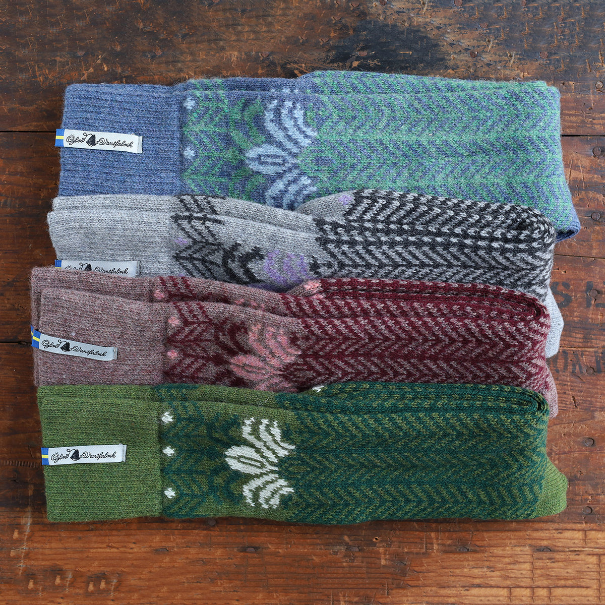 Long Woollen Rag Socks - Recycled Lambswool - Fager (Adults 34-41)