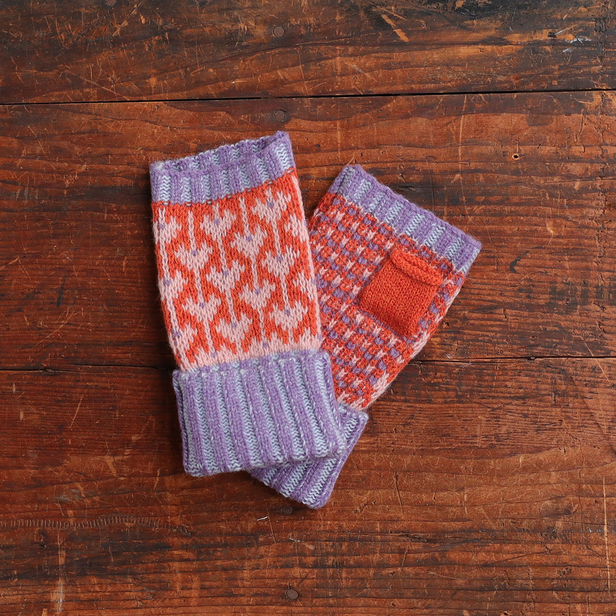 Jacquard Knit Hand Warmers - 100% Merino - Fästfolk (Adults)